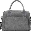 Insulated Lunch Bag for Women Men Large Reusable Lunch Box Adult Leakproof Portable Cooler Tote Bags for Work Picnic (Light Gray)