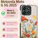 Lotadilo Cute Case for Motorola Moto G 5G 2026/2025 for Women Girls - Funny Butterfly Mogu Design Compatible with Magsafe Ring Holder Magnetic Stand Kickstand Fashion TPU Phone Covers Kawaii