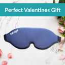 Light Blocking Sleep Mask for Men & Women, Night Shade Blackout Mask for Sleep, Travel Eye Cover with Memory Foam, 3D Night Blindfold, Washable & Adjustable Eye Covers for Sleeping - One Size Fits All
