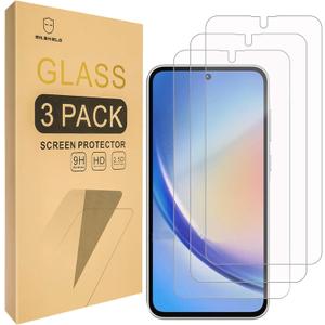 3 x Mr.Shield Screen Protector Compatible with Samsung Galaxy A35 5G [Tempered Glass] [3-PACK] [Japan Glass with 9H Hardness]