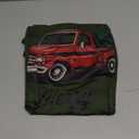 Red Pickup Truck Christmas Tree Vintage Christmas Men Women T-Shirt Small