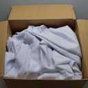 VidaFete Round Tablecloth 132inch 10 Pack Polyester Table Cloth, Stain Wrinkle Resistant Polyester Dining Table Cover for Kitchen Dinning Party Wedding Rectangular Tabletop Buffet Decoration(White)