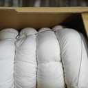 ELEMUSE Queen Mattress Topper for Back Pain, Extra Thick Mattress Pad Cover, Plush Soft Pillowtop with Elastic Deep Pocket, Overfilled Down Alternative Filling (White)