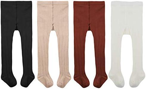 Zando Baby Tights Girls Leggings - Baby Cotton Stockings Seamless Toddler Cable Knit Tights Pants Pantyhose Newborn Infants Small