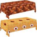 Basketball Party Supplies Set: Basketball Party Decorations & Party Favors, Includes 2-Pack Basketball -Themed Tablecloths for Kids 1st Birthday, Basketball Disposable Table Covers 54 x 108 Inch