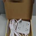 TESSAN Surge Protector Power Strip, 20 Ft Flat Plug Extension Cord with 3 USB (1 USB C) 8 Outlets, 1250W, 900J Protection, 3 Sided Outlet Extender with Power Switch for Office, Dorm Room, Grey