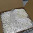 Wedding Pearl Bow Chair Decor Satin Ribbon Bows with Pearl Beaded String Garland Aisle Chair Sashes Decorations for Ceremony Coquette Party Banquet Decor (White)