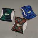 Wegreeco Washable Dog Belly Band - Stylish Pattern Dog Diapers for Males - Washable Belly Wrap (Blue, Green, Red Plaid, XS)
