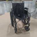 Invacare Wheelchairs for Adults, Removable Padded L-Shaped Desk Arms, Swing-Away Footrest, Portable Folding Lightweight Wheel Chair, Vinyl Upholstery, 18 Inch Seat, Essential EX1 Manual Wheelchair