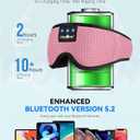 MUSICOZY Sleep Headphones, Bluetooth 5.4 Sleep Mask Headband Headphones Sleeping Eye Mask, Wireless Music Earbuds Earphones with HD Stereo Speakers for Side Sleepers, Cool Gadgets Unique Gift