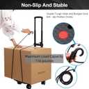 Folding Hand Truck Lightweight Hand Truck Dolly Foldable,Luggage cart with 4 Rotate Wheels, Utility Cart with Adjustable Handle,Collapsible Dolly for Moving