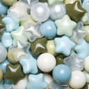 TRENDPLAY Star Ball Pit Balls 50 100 200 500 for Toddlers - Ball Pit Ball Shapes for Boys Girls Fun, Birthday Party, Christmas Decoration