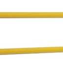 tonchean Partition Curtain Rod 6.56FT U-Shape Room Divider without Curtains Metal Support Wall Mounted Privacy Partition Rod with Flat Hook Inherent for Beauty Salon Spa Bedroom Hospital, Gold