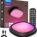 Rechargeable Ceiling Light Bundle, Waterproof Shower Light with Motion Sensor, 1x 3-CCT White & 1x RGB Color Changing for Bathroom, Garage, Closet