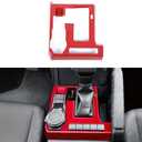 Lcojicep Car Gear Shift Panel Cover Trim Compatible with Toyota Tacoma 2024 2025 ABS Center Console Gear Shift Panel Frame Protective Cover Decoration Accessories (Carbon Fiber Grain)