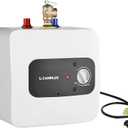 CAMPLUX Pro ME25B Mini Tank Electric Water Heater On-demand Water Heater 2.5 Gallons with Cord Plug 1.44kW at 120 Volts