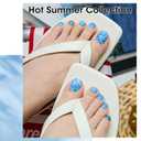 GELLEN Teal Green & Blue Nail Polish, Quick Air Dry Non-Gel Regular Nail Polish No Light Needed, 6-color Blue Set For Finger Toe & Fake Nails Home Salon Summer Winter | Toxin TPO HEMA Free