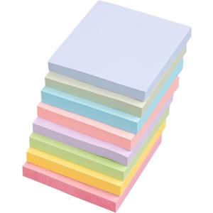 Sticky Notes 3x3 Inches, 8 Pads, 800 Sheets, 8 Color Sticky Note Pads, Premium Sticky Pads, Sticky Notes Bulk, Self-Stick Note Pads, 100 Sheets/pad