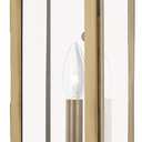 Livex Lighting 20207-01 1-Light Outdoor Wall Lantern, Antique Brass, 5.25"W x 20.25"H