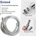 High Pressure Handheld Shower Head 11 Spray Settings, 4.85 inch Pause Switch Water Saving Shower Head, Removable High Flow Bathroom Showerhead with Long Hose and Adjustable Bracket (Matte Black)