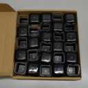 28 Pcs Chair Leg Sliders for Carpet, Square Chair Leg Floor Protectors Glides, Silicone Furniture Leg Protectors Caps, Carpet Protectors Table Feet Teflon Covers Pads (Fit:11/8" ~ 11/2")