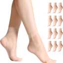 Women's Ankle High Sheer Socks for Women Nylon Socks Soft Tight Hosiery with Reinforced Toe