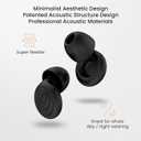 Ear Plugs for Sleeping Noise Reduction, Reuseable High Fidelity Earplugs, Motorcycle Ear Plugs Wind Noise Concerts, Focus, Travel, Work, High Fidelity  8 Eartips  Flexible Soft-Touch Black