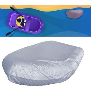 J&C Waterproof Inflatable Boat Cover UV Resistant Dinghy Covers Fits for 7 to 17 Ft 7 8 9 10 11 12 13 14 15 16 17 feet Rubber Boat Protector (470 x 94 x 46 cm /15.4 x 3 x 1.5 ft)