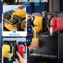GSEICE 8L/2.1Gal Slushie Machine for Commercial & Home Use | Frozen Drink Maker for Slushy,Margaritas,Frappés,Milkshake and More