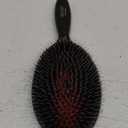 Since 1869 Hand Made In Germany - Nylon Boar Bristle Brush Suitable For Normal to Thick Hair - Gently Detangles, No Pulling or Split Ends - Softens and Improves Texture, Stimulates Scalp (Large) (Black)