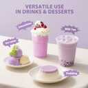 Soeos Taro Flavored Powder, 2.2 lbs (1kg)  Instant Bubble Tea Mix with Creamer & Sugar, Easy to Prepare, Perfect for Boba Drinks & Desserts (35.2 Ounce (Pack of 1))