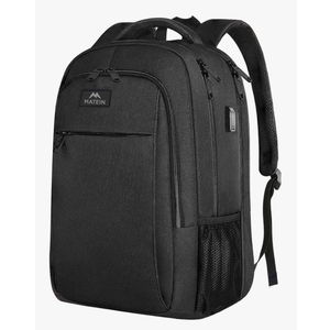 MATEIN Extra Large Backpack, 18Inch Travel Laptop Backpack with USB Charging Port, Anti Theft TSA Friendly Business Work College Computer Backpack for Men Women, Black