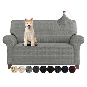 Loveseat Covers High Stretchy Spandex Pet Friendly Sofa Slipcover 1 Piece Non Slip Couch Furniture Protection Covers (Black and White, Loveseat)