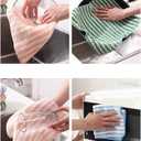 2 x Kitchen Dish Cleaning Cloth, 3-Pack Coral Fleece Absorbent Hand Towels with Pineapple Pattern, Small Square Hanging Dishcloth for Sink and Counter