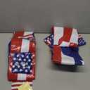 Hiboom Pool Cornhole Inflatable Bean Bag Toss Game Toy 2 Sets, Independence Day Swimming Pool Game for Teens, Adults and Family, American Flag Theme Water Floating Cornhole Toy with 8 Bean Bags