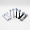 Replacement Toothbrush Head Compatible with Oral B IO, Replacement Heads for Oral B IO 3 4 5 6 7 7G 8 9 10 Series Electric Toothbrushes, Black, 12 Count