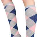 Benefeet Sox Knee High Socks for Women Girls Patterned Long Tube Socks Athletic Casual Cotton Stockings,  One Size