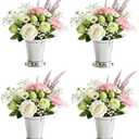 Set of 8 12oz Beaded Mint Julep Cups, Stainless Steel Silver Mint Julep Cups, Metal Cocktail Glasses for Margaritas, Beer & Juice, Ideal as Silver Vases for Home, Bar, Derby Party & Wedding Decor