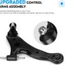 8pcs Front Lower Control Arms w/Ball Joints for Toyota Sienna 2004-2010 MS86170 MS86169 Tie Rods Sway Bars Suspension Kit, K80249 ES80626 ES80627 EV80893