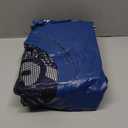 QPAU Inflatable River Tube, 0.4 mm Thickened Puncture-Resistant Heavy Duty River Float, River Raft with Ergonomic Backrest, Mesh Bottom & 2 Cup Holders for Family Friends Lake Float