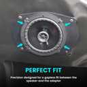 NuIth 6X9 to 6.5 inch Door Speaker Spacer W/Speaker Wire Harness for Select 2007-2014 Dodge/Jeep/Chrysler Rear Front Speaker, 6.5 inch Aftermarket Speaker Spacer Ring Installation Kit