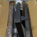 20 Gallon High Rimless Fish Tank Stand with Shelf for Storage, 2 Tiers Metal Aquarium Stand, Breeder Tank Turtle Reptile Terrariums Stand Rack for Home Office, 24" L x 12" W x 20.5" H, Black