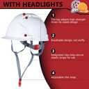Leumoi 14 Pieces 4 Pt. Suspension Hard Hat Bulk Safety Helmets ABS Construction Hardhats Adjustable Ratchet Hard Hats with Vents and Cotton Brow Pad for Men Work Head Protection Supplies, One Size