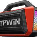 Portable Bluetooth Speakers - Wireless Speaker 80W Peak, Loud Speaker with Light, Strong Bass, BT 5.3, TWS, IPX6 Waterproof, 20H Playtime for Home Party Outdoor Beach Camping - Red