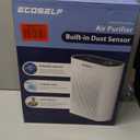 Air Purifier for Large Room, Cleans 2,400 ft in 30 Mins, 3-Stage True HEPA, 360 Airflow, Large Touch Display Control, Real-Time Air Quality (PM2.5) Display, Ultra-Quiet 20dB Sleep Mode, HAP602 Black