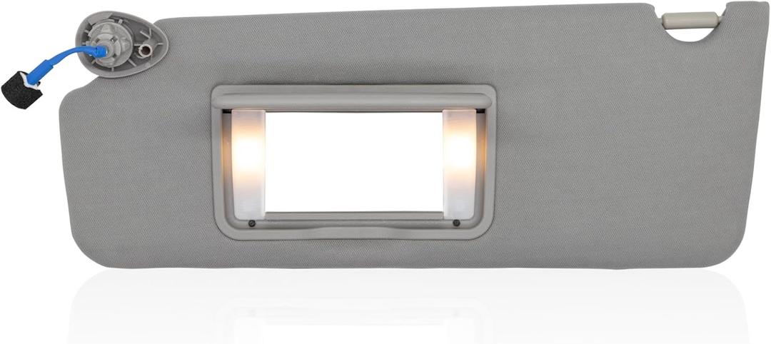 NHILES Left Driver Side Sun Visor Fits for Honda Pilot 2016-2022 Honda Ridgeline 2018-2020 Replacement Sun Shade # 83280-TG7-A12ZB (Wisteria Light Gray)