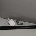 Meranti Aluminum Handrail for Stairs - ADA Compliant Wall Returns - Handrails for Indoor Stairs - Metal Handrail, Powder Coated for Outdoor Environment, DIY Handrail Kit (WHR, Black Textured, 5' L)