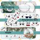 Soulchen 10pcs Clear Plastic Fillable Ornaments Ball for Crafts 3.15inch Acrylic Christmas Hanging Ornaments Balls DIY Decorations Indoor Home Decor Supplies