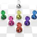 Push Pin Magnets - Tiergrade 60 Pack 7 Assorted Color Strong, Office, Use at Kitchen Home and School Classroom, for Refrigerator Dry Erase Board and Whiteboard.