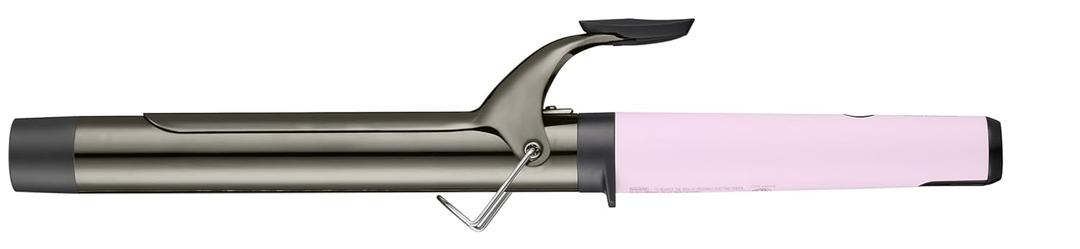 Nano Titanium Professional Curling Iron with Extended/Long Barrel Perfect for Longer Hair (1 1/4 Inch, Pink)